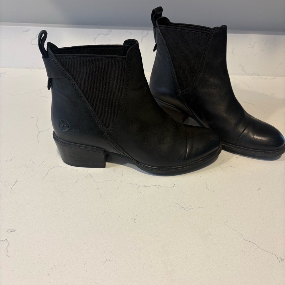 Black Timberland Ankle Boots